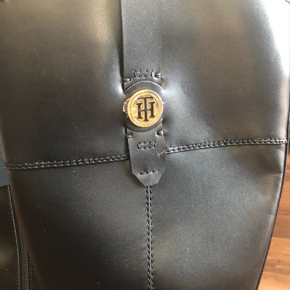 Tommy Hilfiger women's equestrian boots wide calf - Picture 3 of 5
